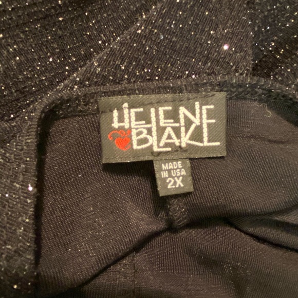 Helen Blake black sparkly cap sleeve Top - Picture 10 of 12
